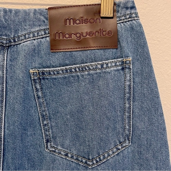 Maison Marguerite denim maxi skirt, medium wash, size M - Picture 9 of 13